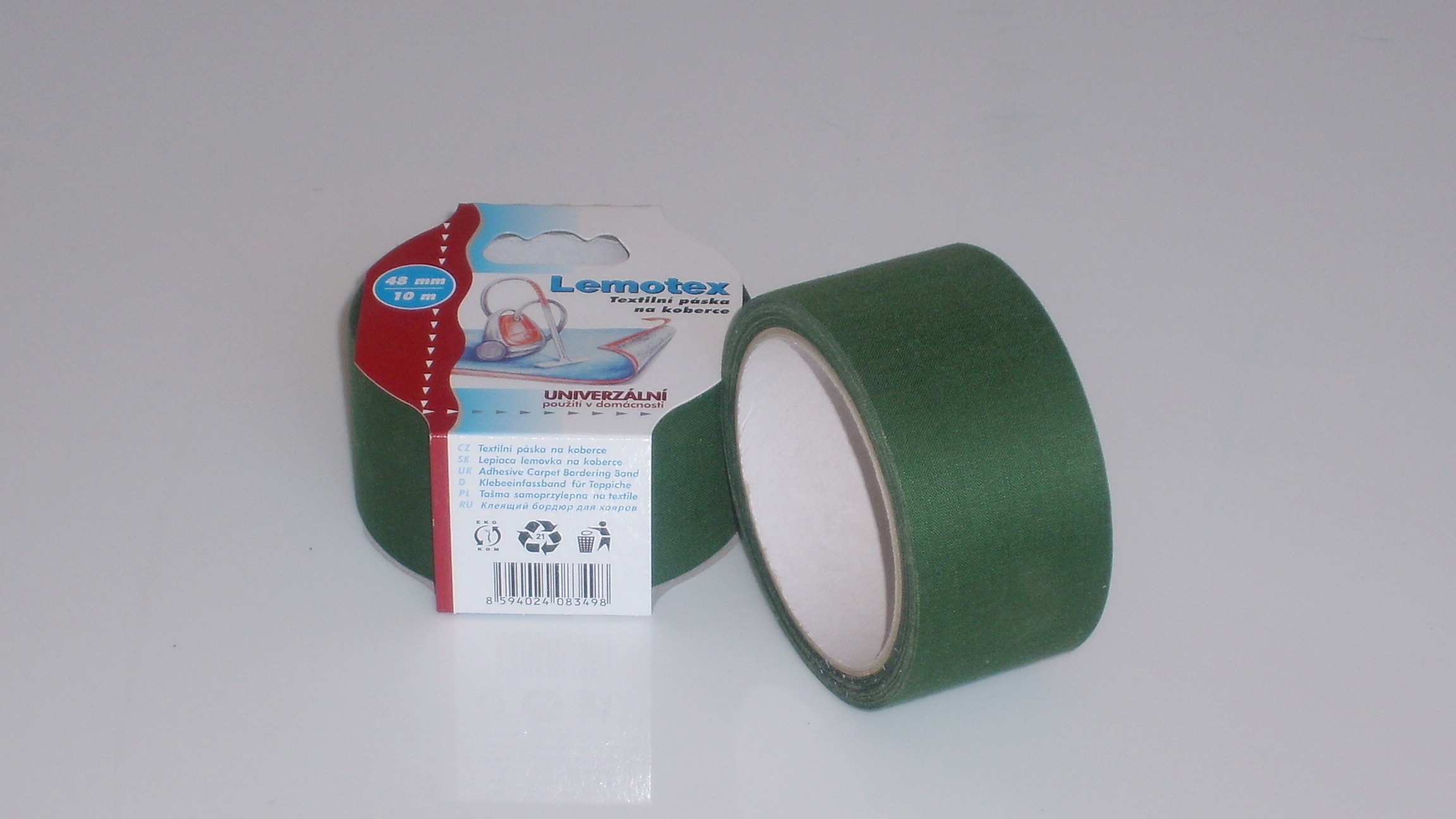 lemovka textilní 0,05x10m na koberce 1ks