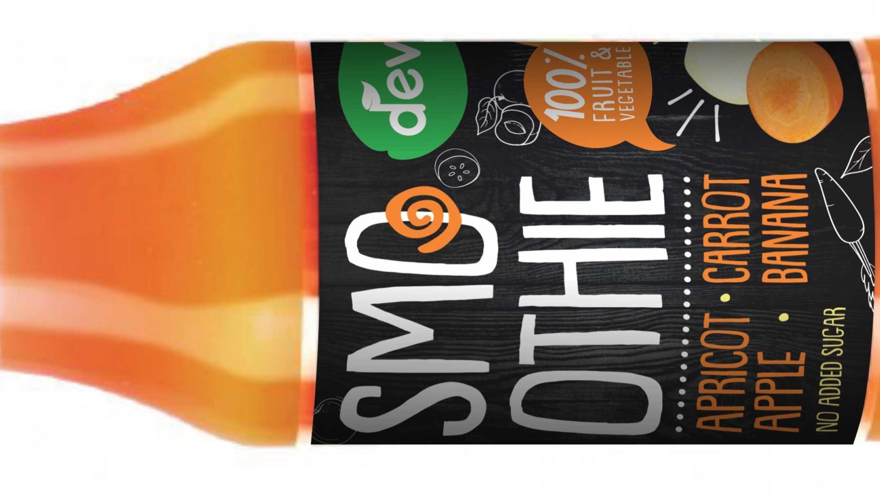 Deva smoothie Meruňka, Mrkev, Jablko, Banán 300 ml