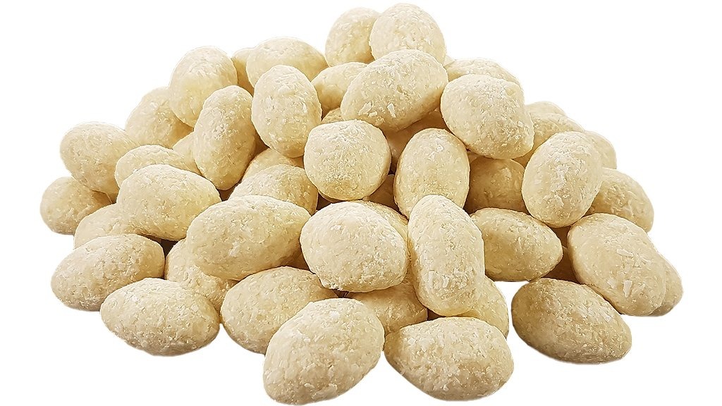 Perun Mandle v bílé čokoládě s kokosem 80g