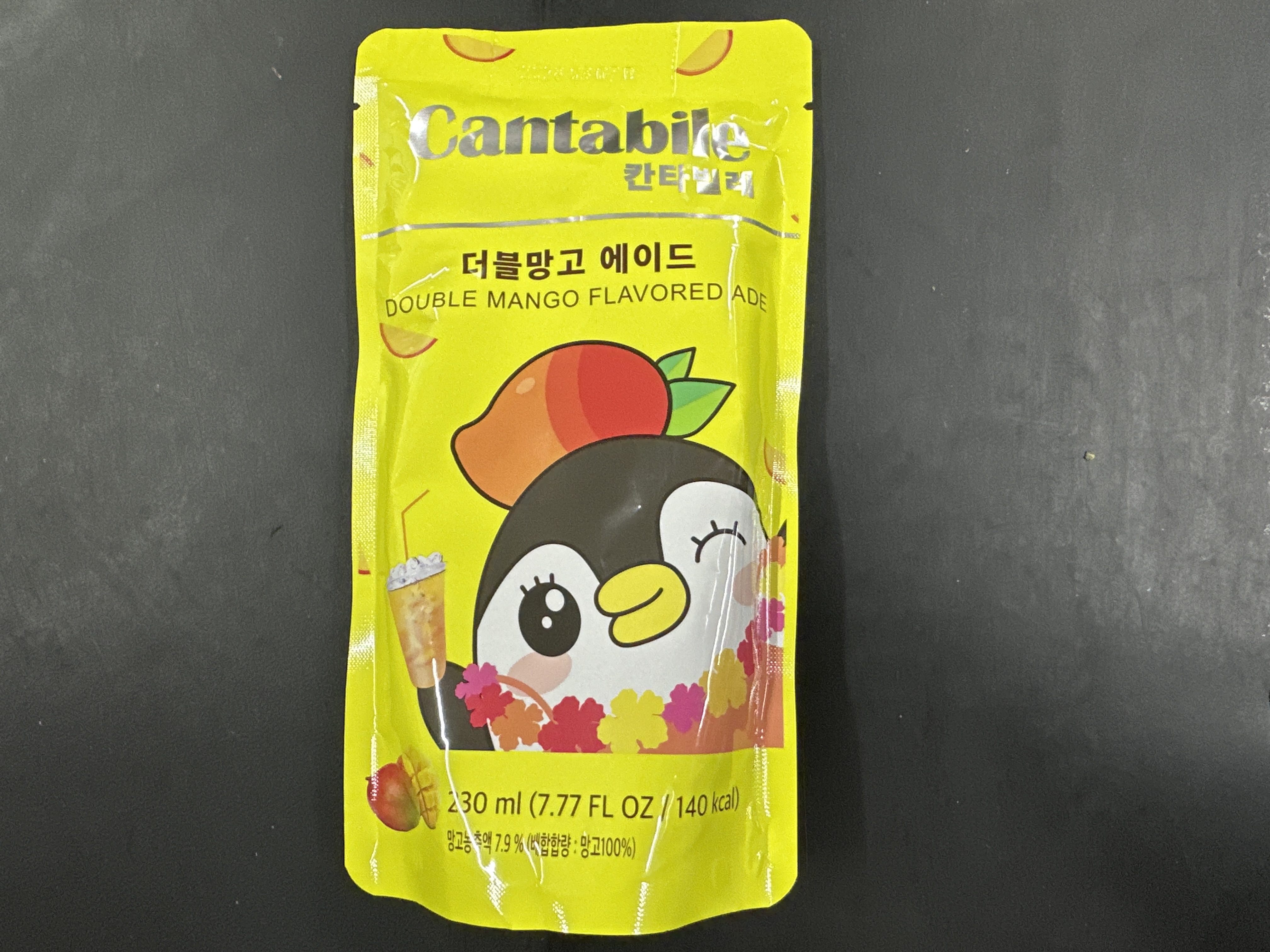 Cantabile Double Mango Flavoured Ade Limonáda Dvojité Mango Korea 230ml