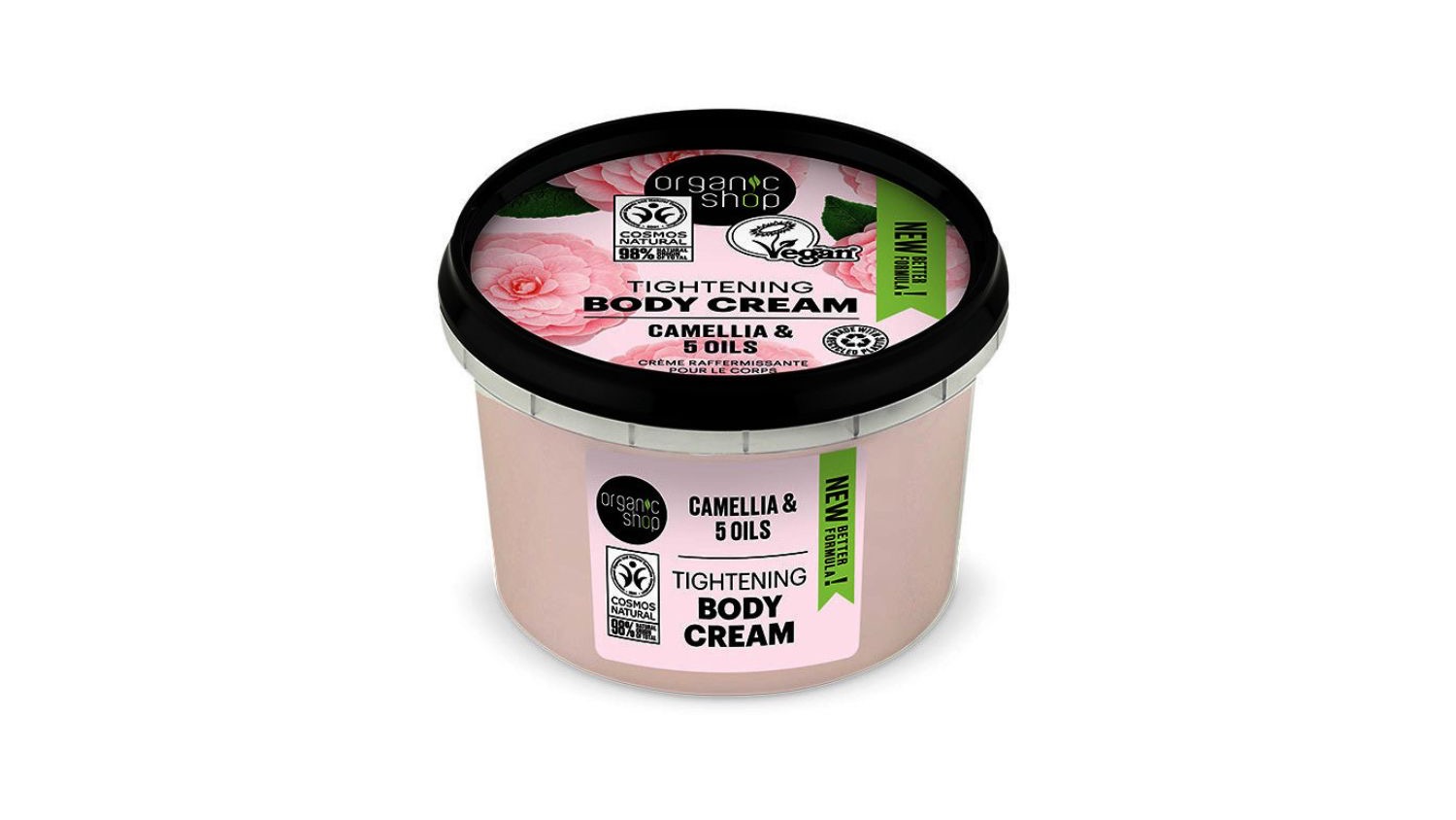Organic Shop Zpevňující tělový krém Kamélie a 5 olejů 250 ml