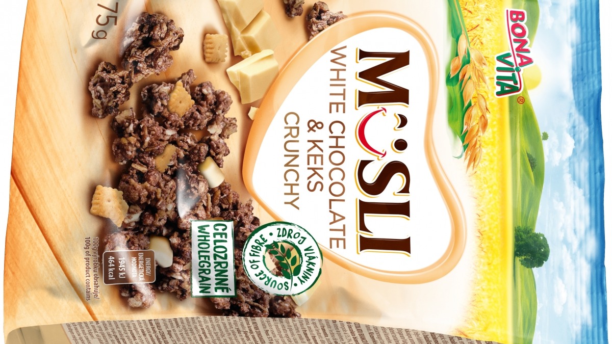 Bonavita Müsli s bílou čokoládou a keks 375 g