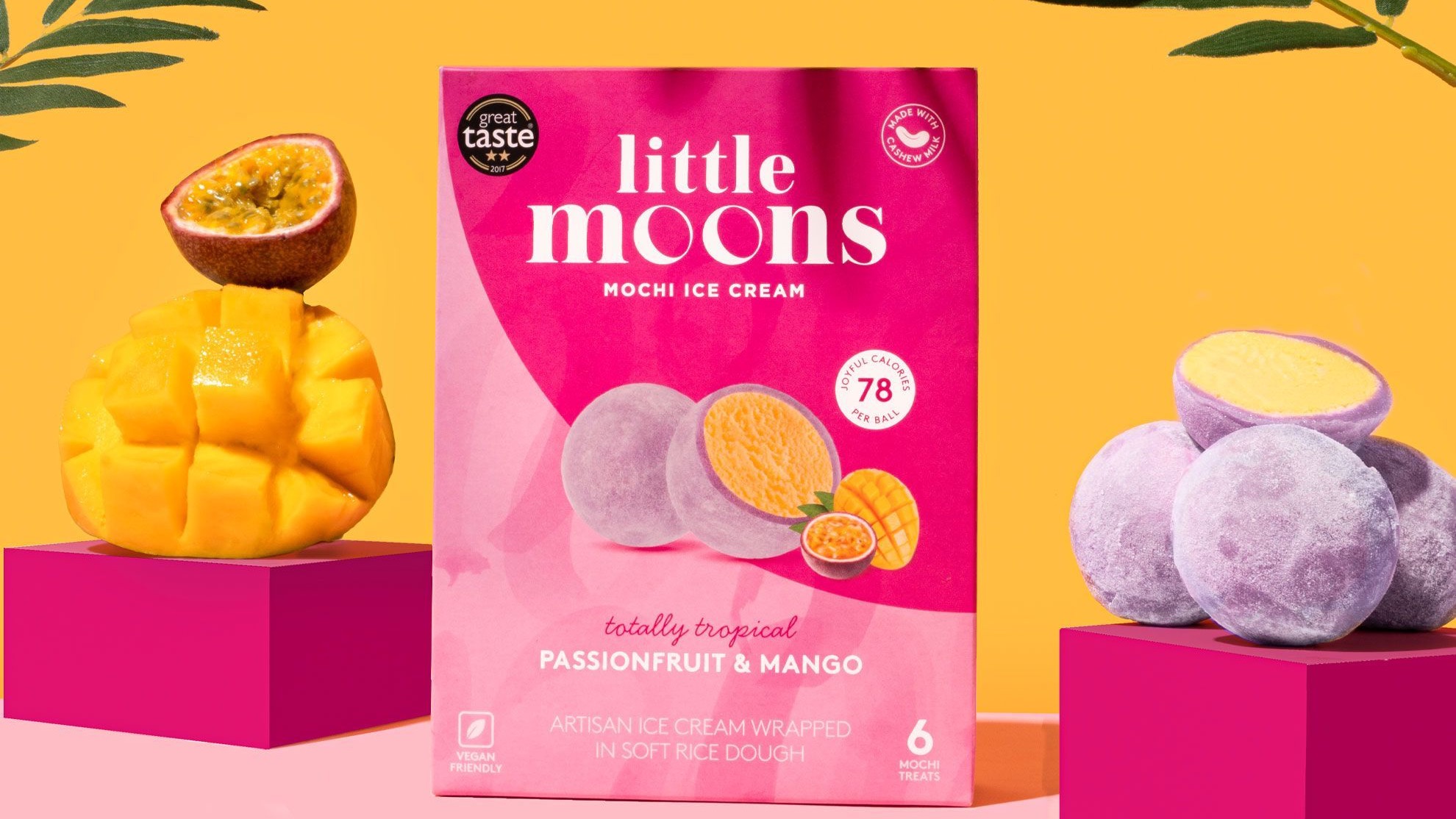 Little moon mochi ice cream Passion fruit & Mango 192g