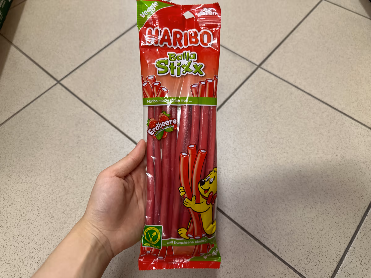 Haribo bala stixx veggie 170g jahoda