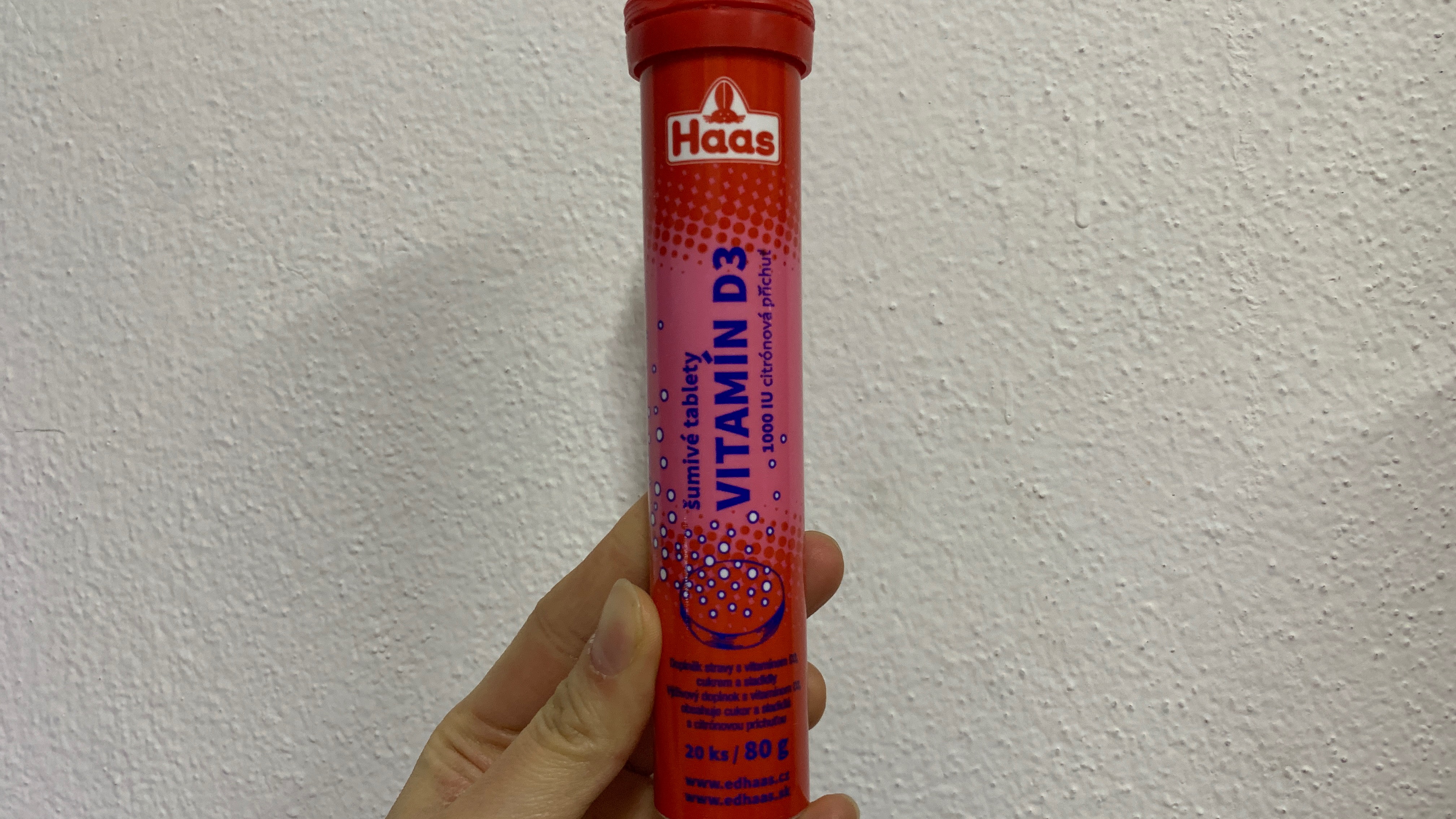 Haas šumivé tabletky vitamín D3 80g