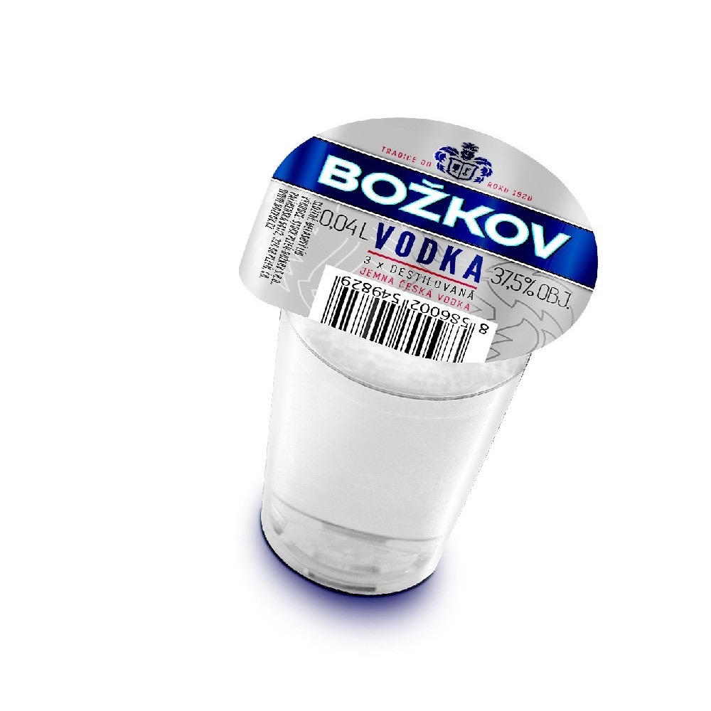 BOŽKOV vodka 37,5% 40ml panák