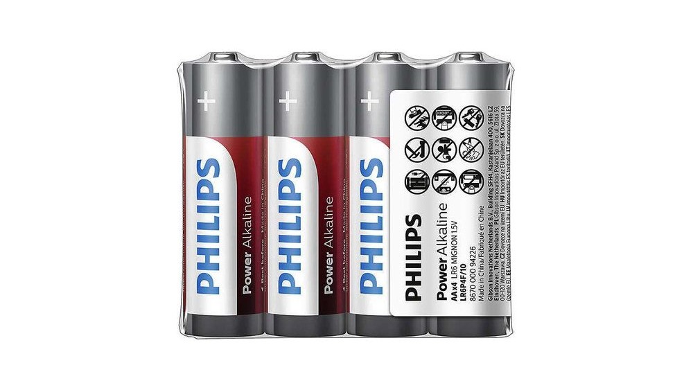 (Pin to) Philips baterie power alkaline AA fólie 4ks
