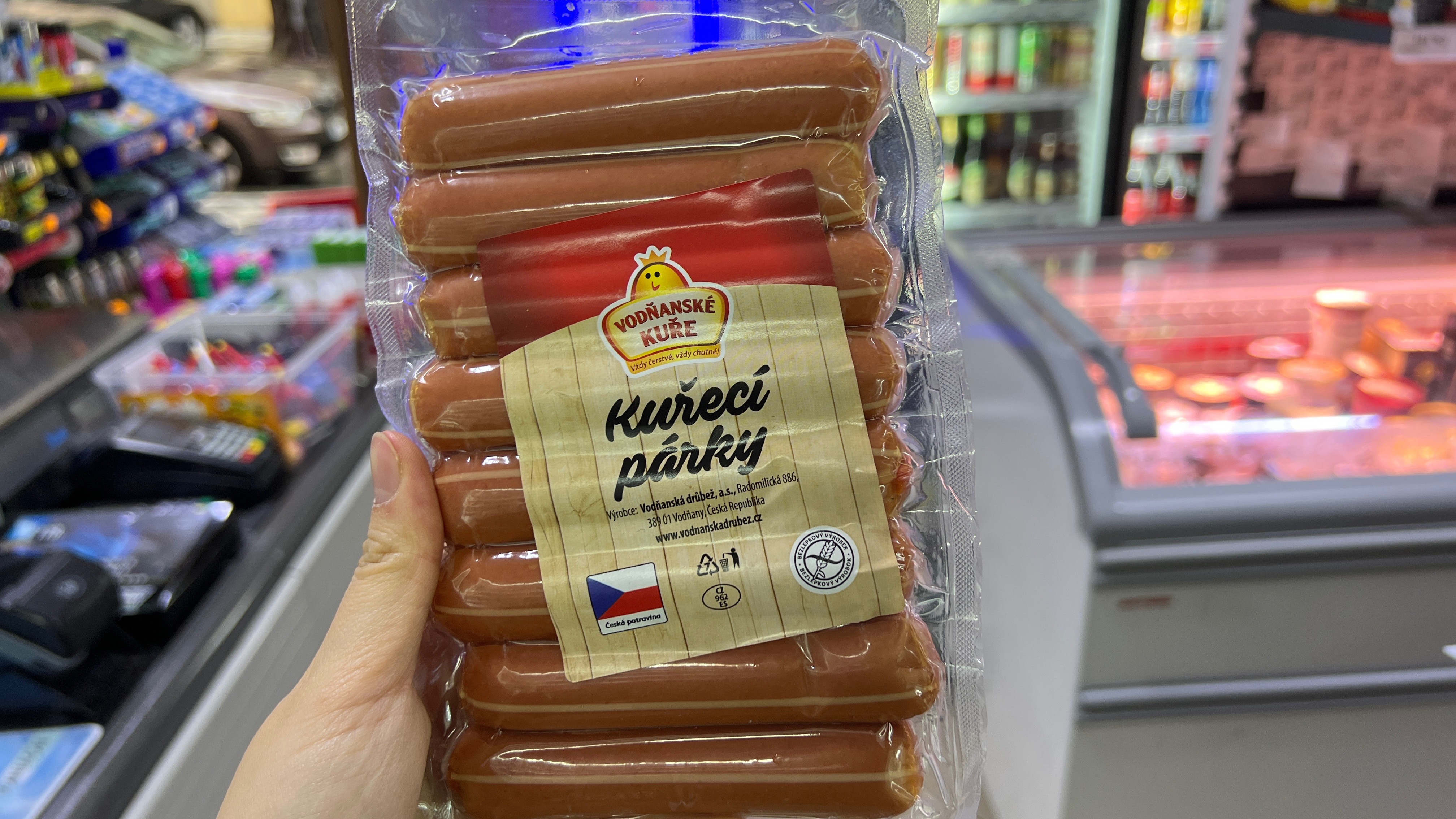 Vodňanské Kuře Kuřecí párky 330g