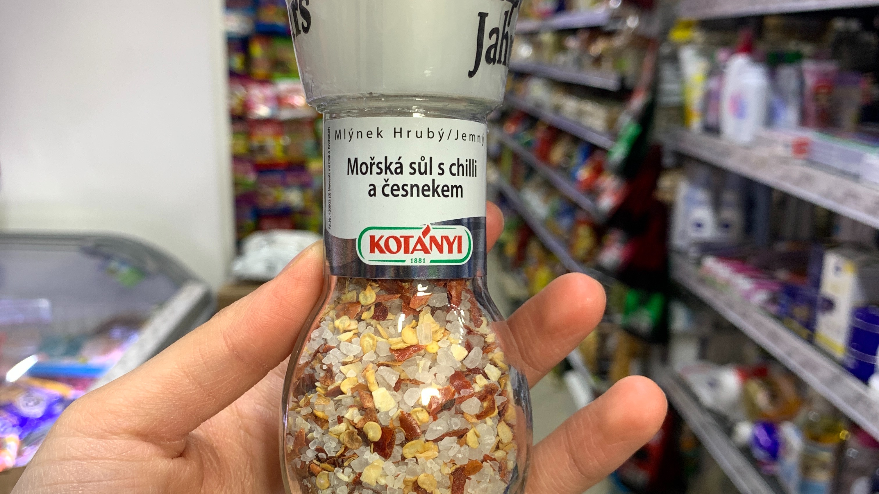 Kotányi mlýnek sůl mořs. s chilli a česnek  72g