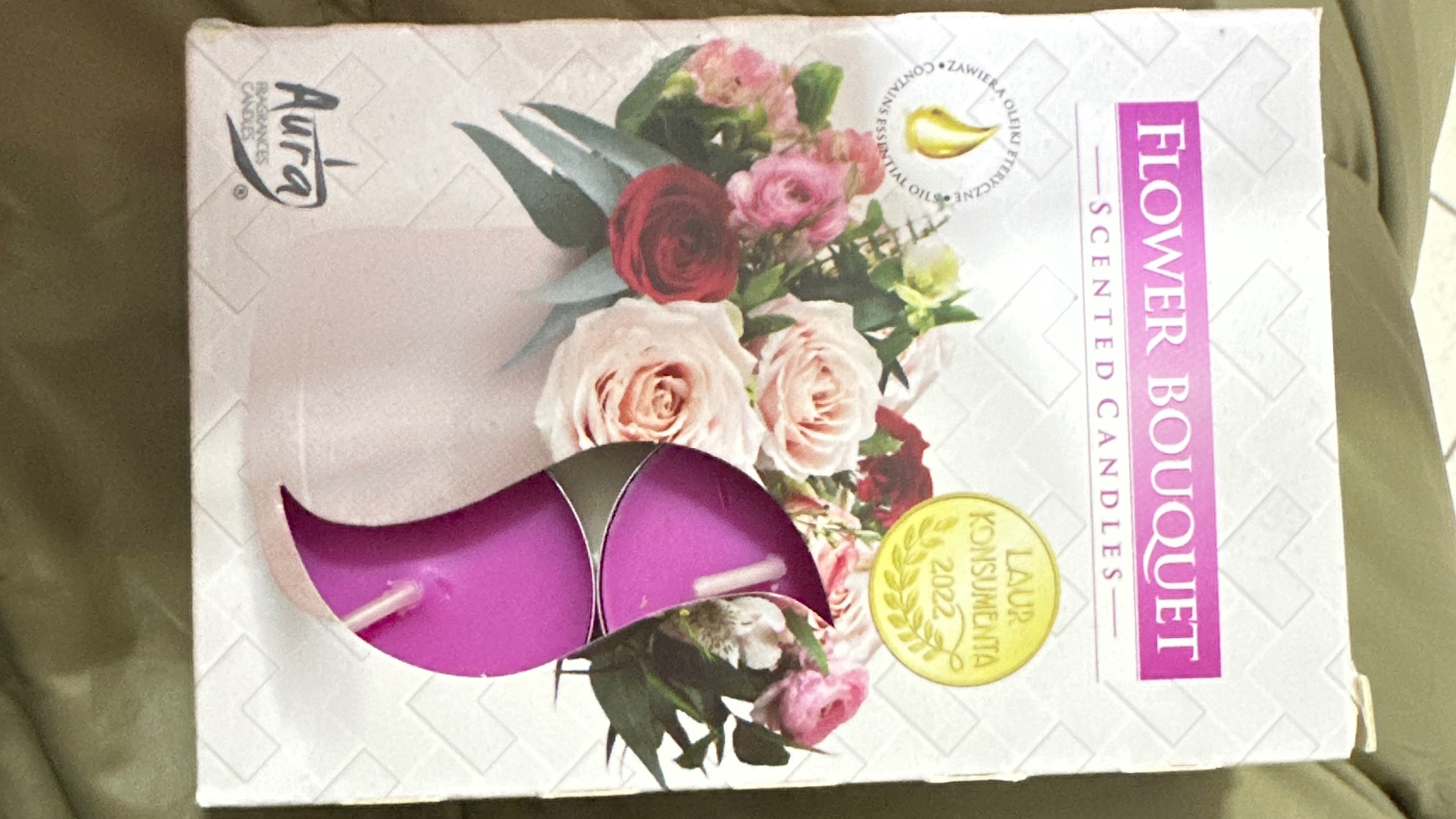 Čajová vonná svíčka 6ks FLOWER BOUQET