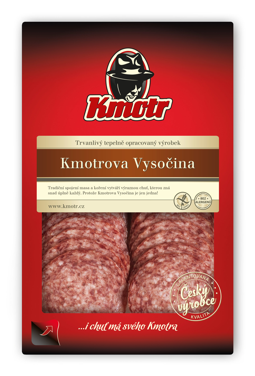 Kmotr Vysočina salám plátky 75g