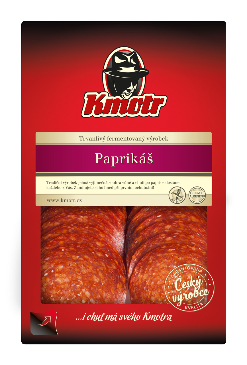 Kmotr Paprikáš salám plátky 75g