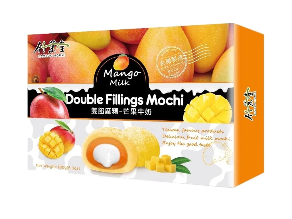 Mochi dvojitá náplň Mango 180g BAMBOO HOUSE