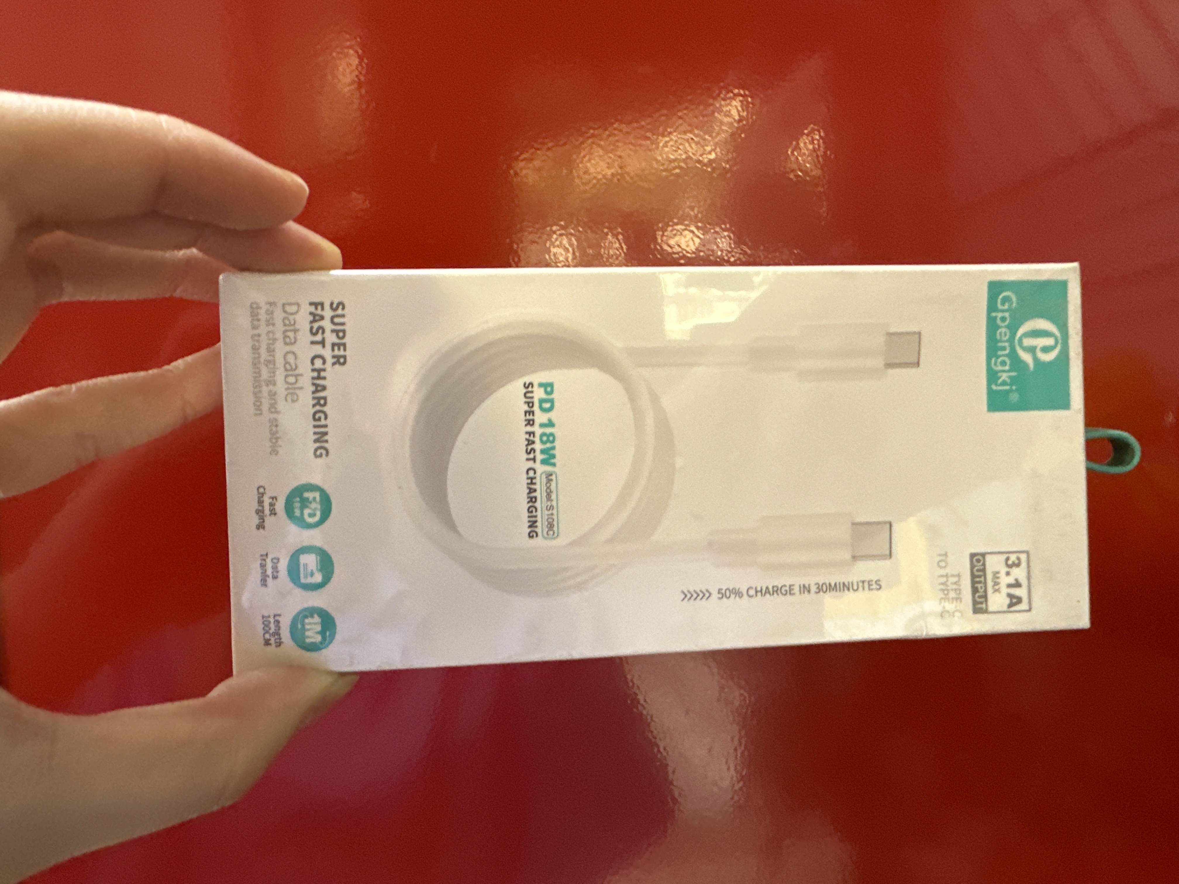 Gpengkj 3.1 kabel fast type C -20W ( type c - type c )