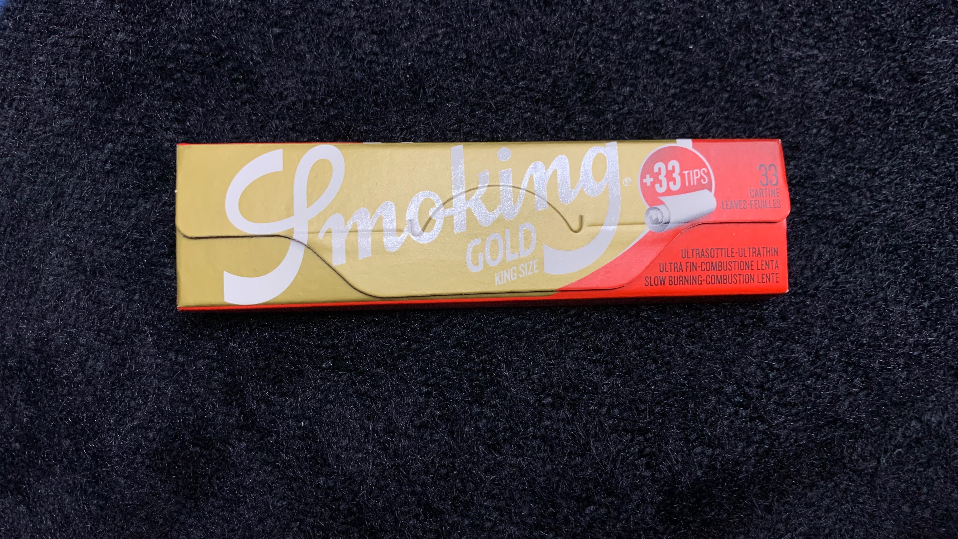 Papírky Smoking King Size + Tips gold