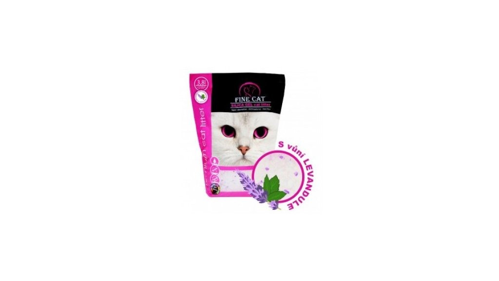 Fine Cat silicagel catlitter stelivo levandule 3.8L