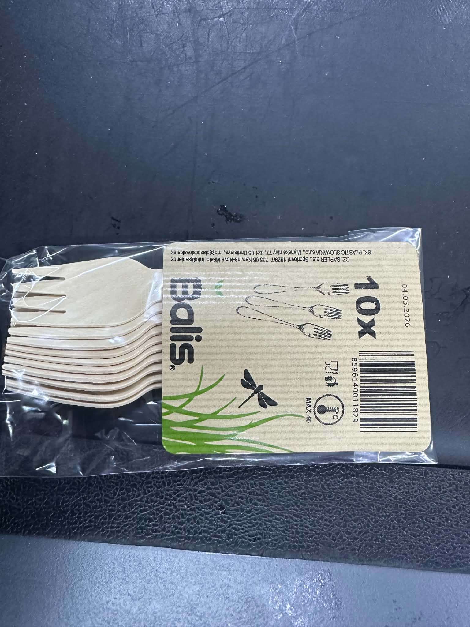 Sapler vidlička dřevěná Balis PP 10 ks