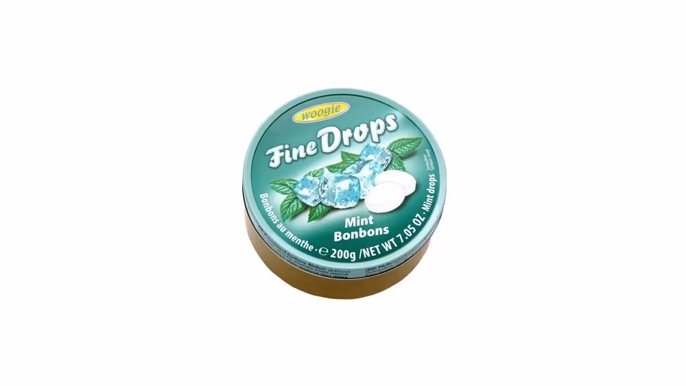 Woogie fine drops mint 200g