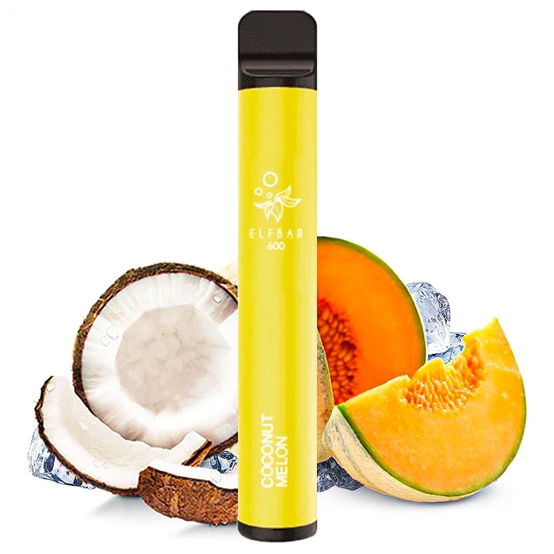 K18+ ELF BAR 600 jednorázová elektronická cigareta Coconut Melon
