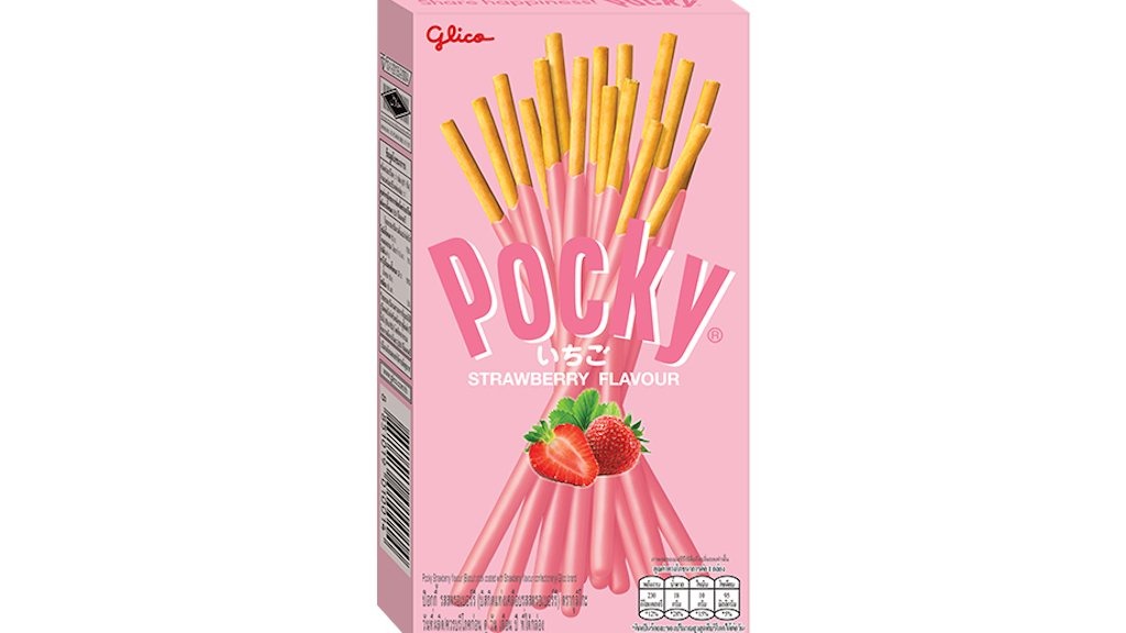 GLICO Pocky jahodové tyčinky 45g