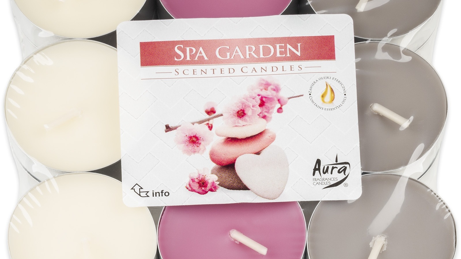 Svíčka čajová Bispol Spa Garden 18 ks