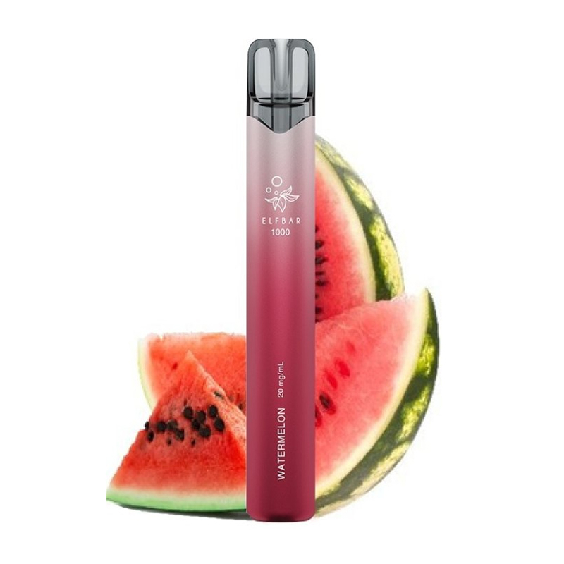 K18+ ELF BAR 1000 JEDNORÁZOVÁ E-CIGARETA WATERMELON