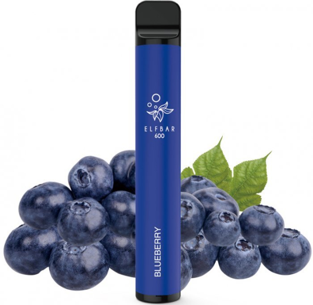 K18+ ELF BAR 600 jednorázová elektronická cigareta Blueberry