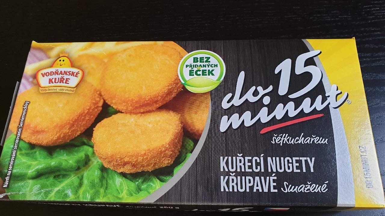Vodňanské kuře Mražené kuřecí nugety křupavé 260g