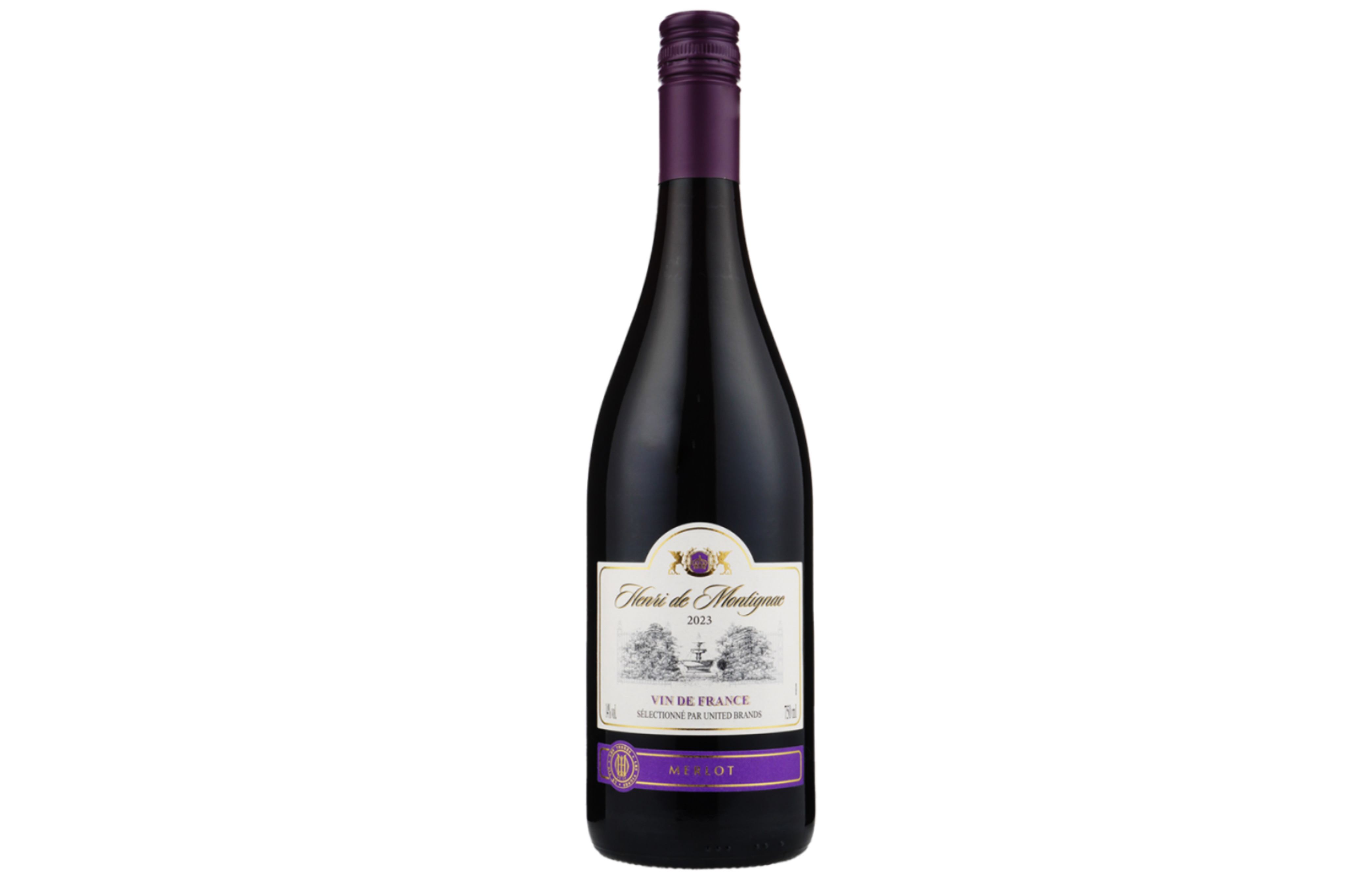 Henri de Montignac Merlot, suché,červené 750ml alk.14%