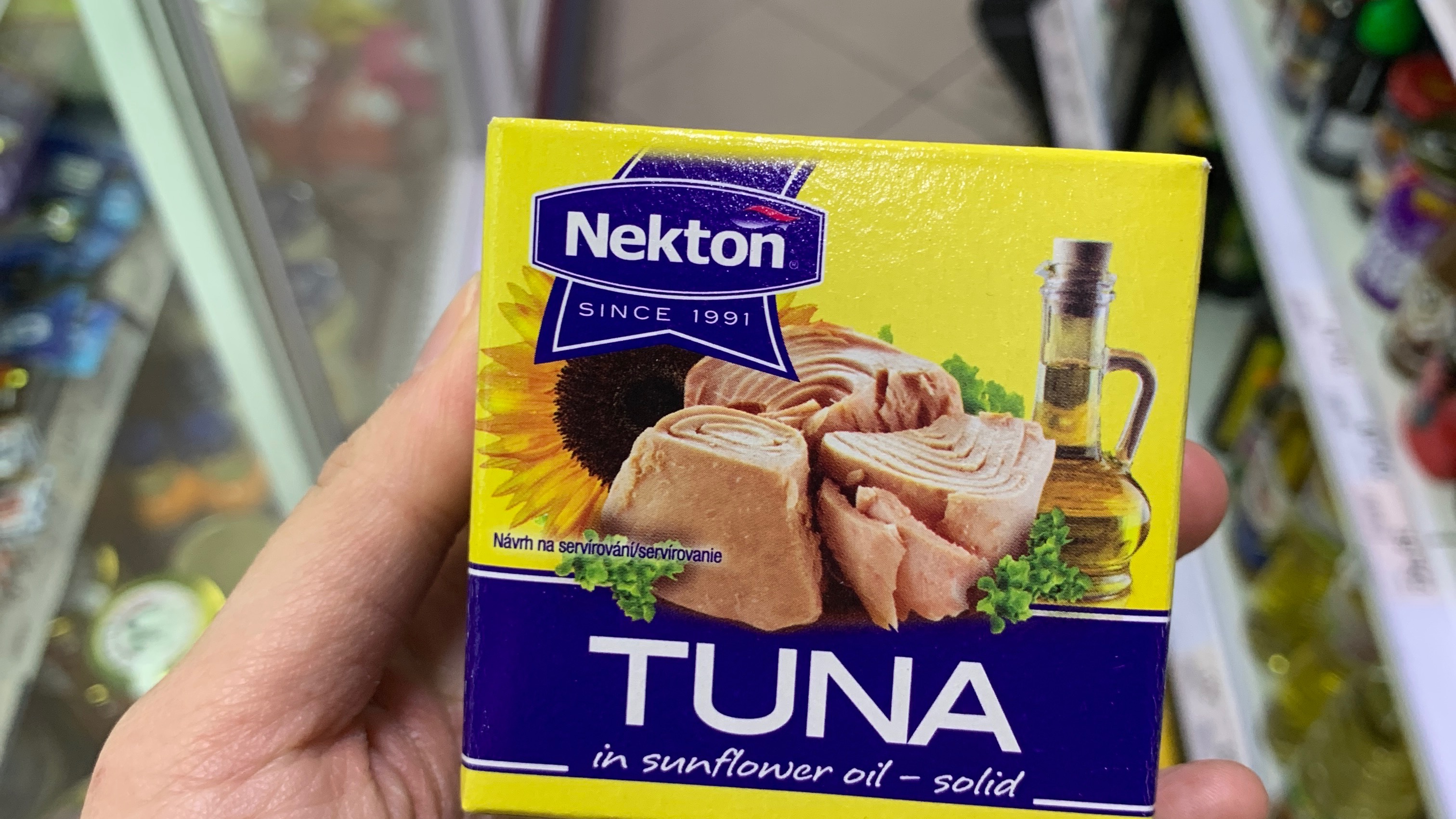 Nekton Tuňák ve slunečnicovém oleji celý 80 g