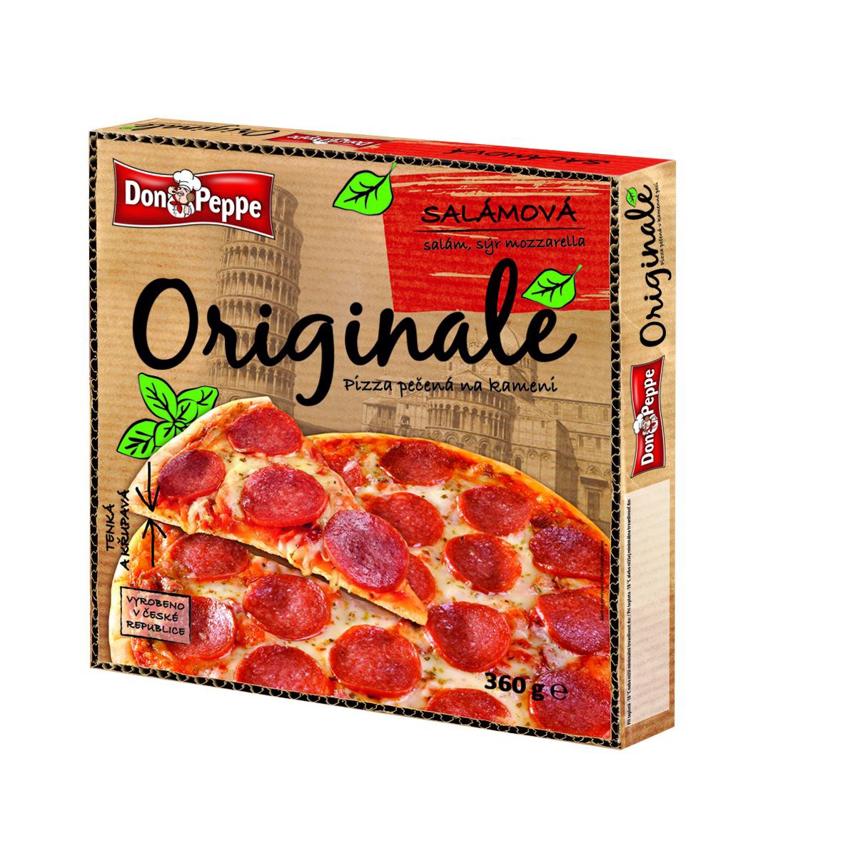 Don Peppe Originale Pizza Salámová mraž. 370g