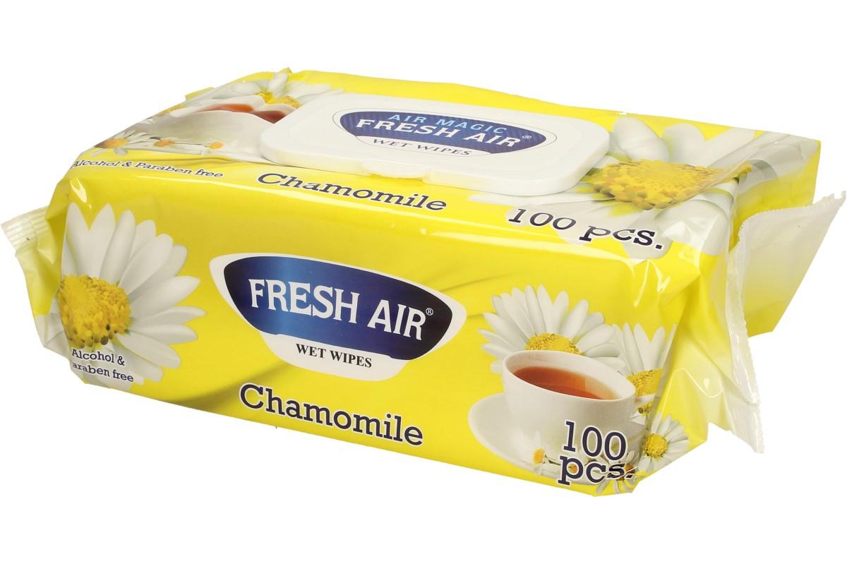 Fresh Air vlhčené ubrousky 120ks Heřmánek žlutý