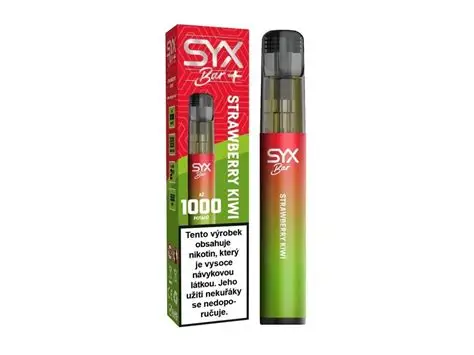 SYX BAR STRAWBERRY KIWI 16,5 mg/ml Jednorázová e-cigareta 1000puff
