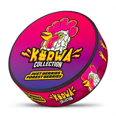 K18+ KURWA COLLECTION JUST BERRIES & FOREST BERRIES Nikotinové sáčky
