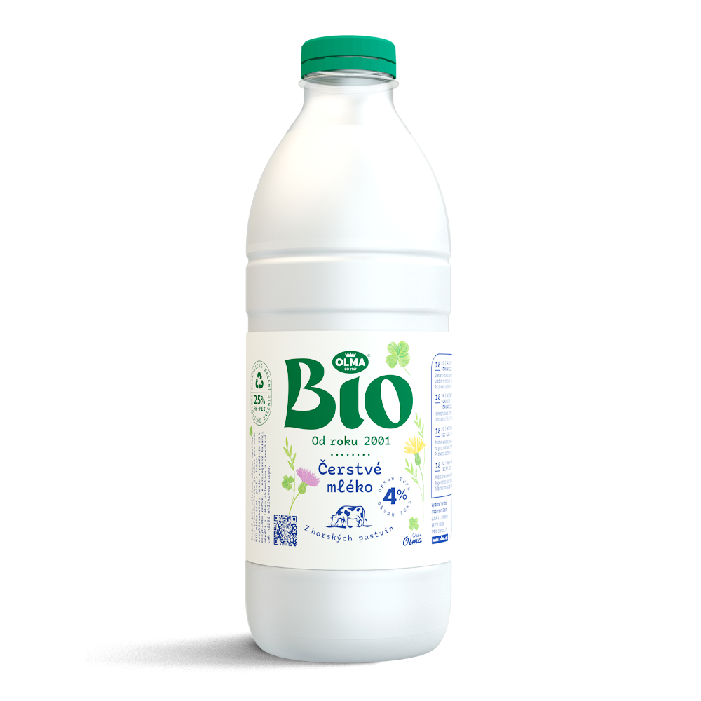 Olma Bio Čerstvé plnotučné mléko 1l