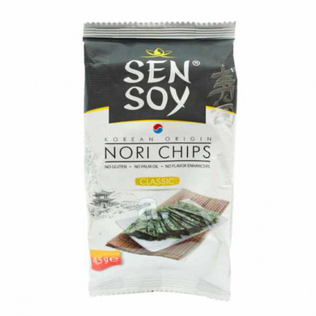 SEN SOY chipsy mořské řasy classic 4,5g