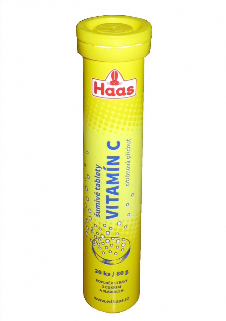 Haas Vitamin C šumivé tablety 20 ks 80 g