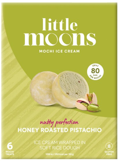 LITTLE MOONS Mochi zmrzlina pistácie a med 192g