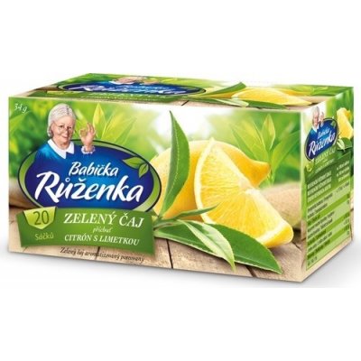 Babička růženka čaj zelený s citronem 40g