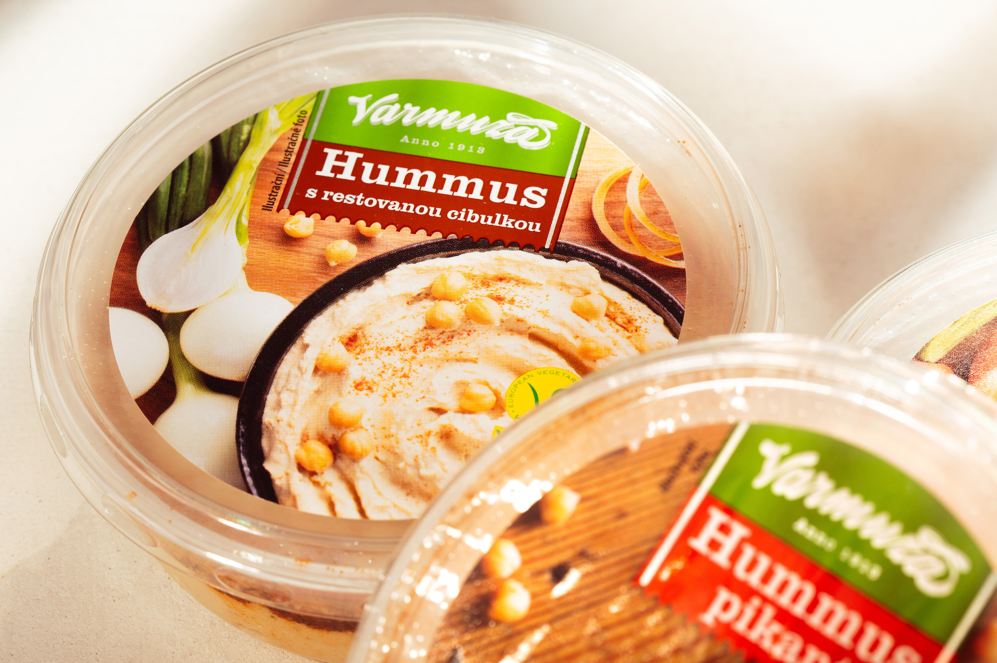 Pomazánka Hummus Varmuža s restovanou cibulkou 200g